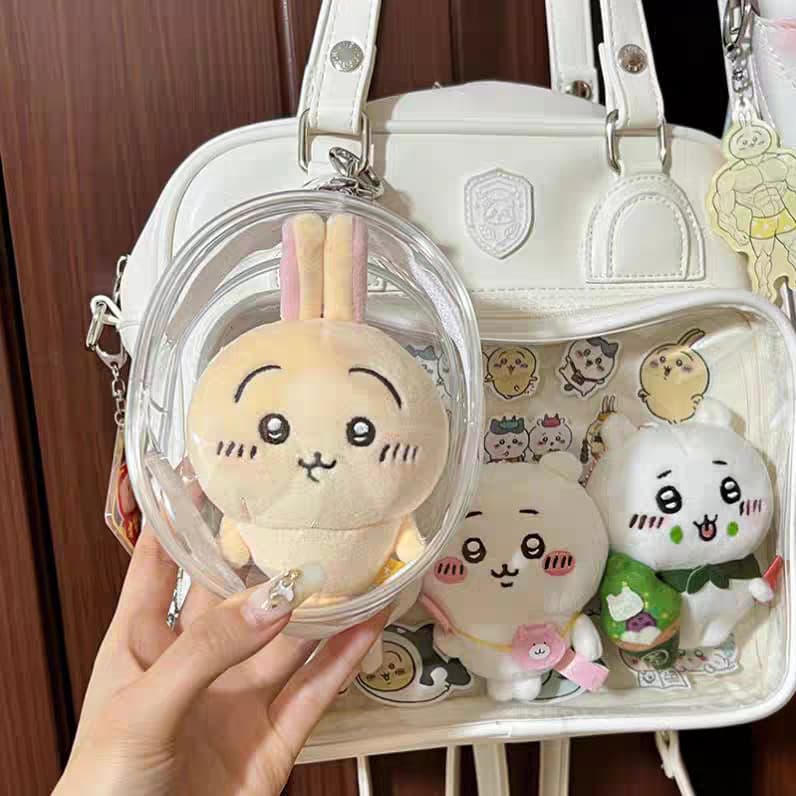 กระเป๋าใส่ลาบูบู้ Labubu กันฝุ่น ขนาด 13/18 /19ซม. กระเป๋า ใสพิเศษ ถุงใส่ลาบูบู้ PVC แบบใส รูปที่ 8