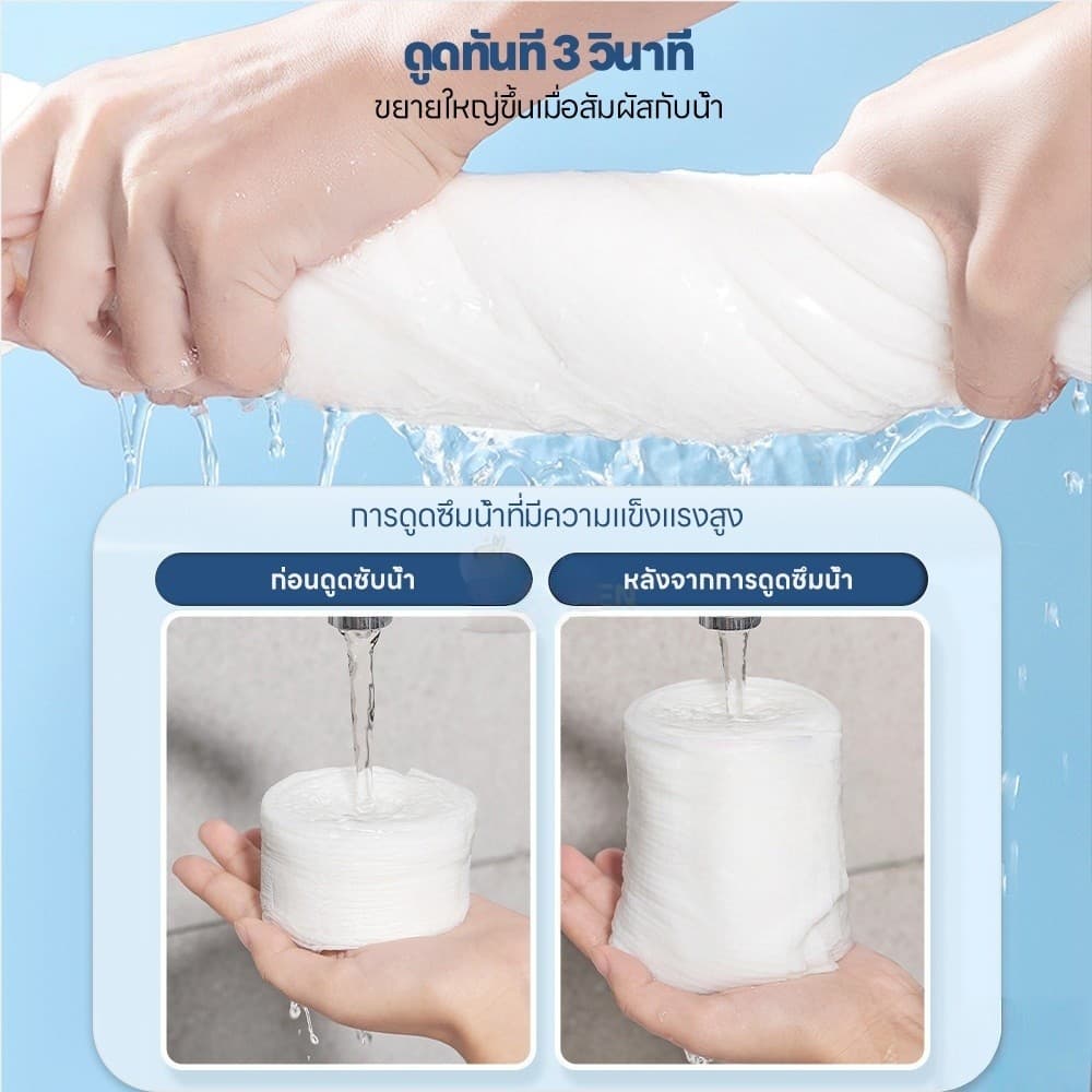 BLIVO ผ้าขนหนูอาบน้ำแบบใช้แล้วทิ้ง ผ้าขนหนูอาบน้ำ บรรจุแยกอิสระแบบพกพา bath towel สำหรับโรงแรมและครัวเรือน ผ้าเช็ดตัว รูปที่ 4