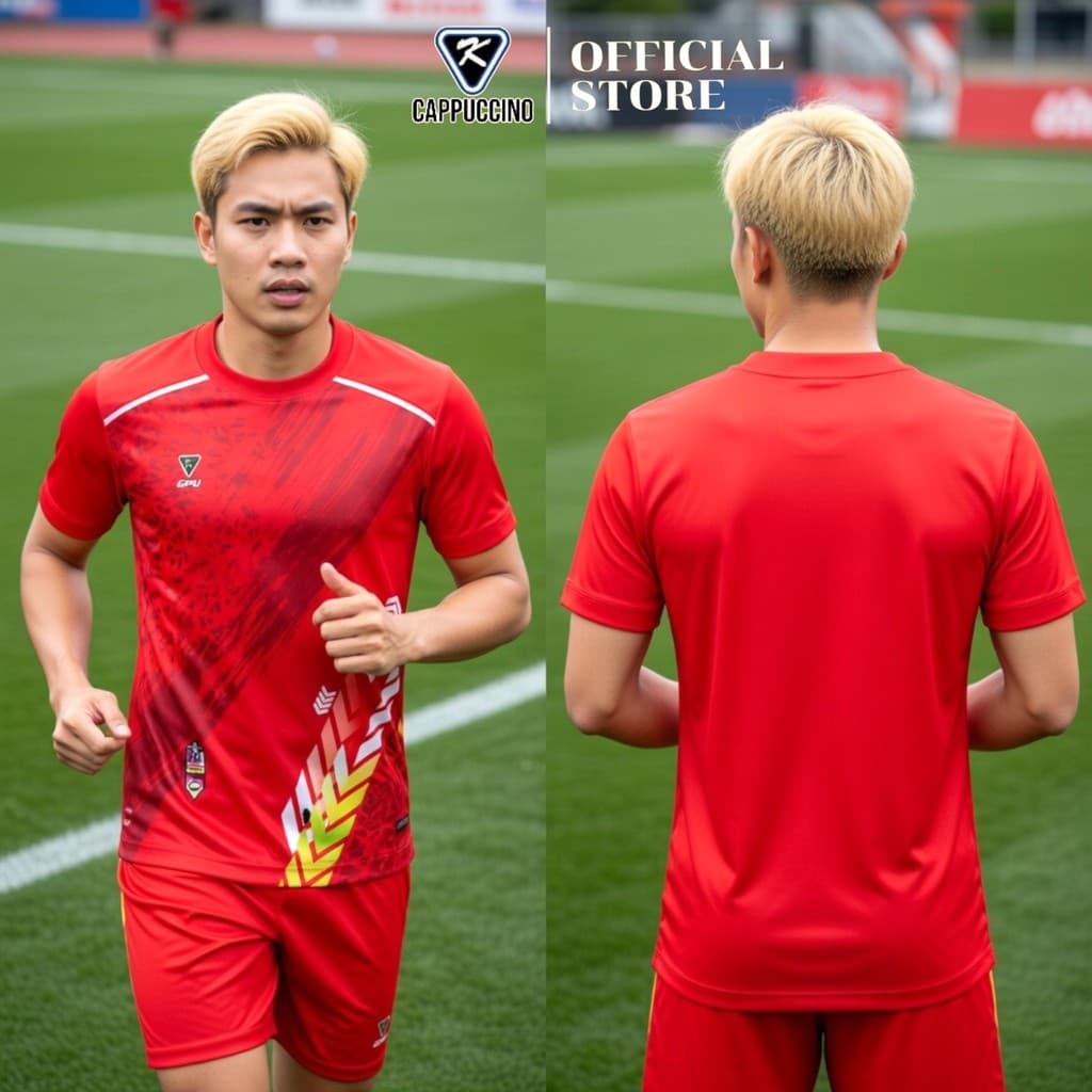 CAPPUCCINO เสื้อกีฬาแขนสั้น รุ่น K12 รูปที่ 2