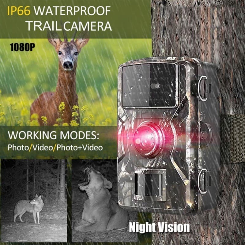 กล้องอินฟาเรด 16mp 1080p กันน้ำ มีมุมมองกลางคืน สำหรับล่าสัตว์ กลางแจ้ง ip66 กันน้ำ รูปที่ 4