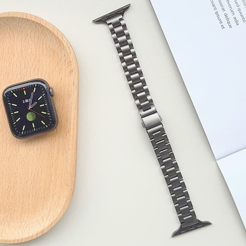 สายนาฬิกาโลหะบางสแตนเลส for Smartwatch Iwatch Apple Watch Ultra SE 3 2 Series 11 10 9 8 7 6 49 46 45 44 42 40 38mm รูปที่ 5