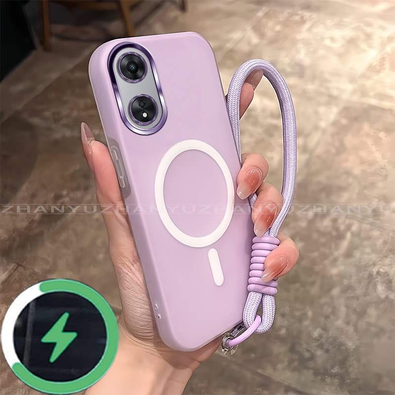 เหมาะสําหรับ OPPO A18 A38 A98 5G เคสโทรศัพท์ใหม่ minimalist anti jelly drop สายชาร์จแม่เหล็กนุ่ม GD01 รูปที่ 1