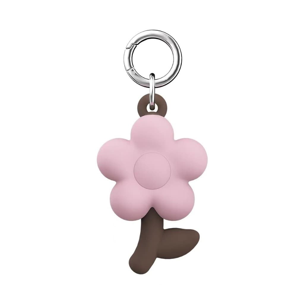 Pretty Silicon Beautiful Flower Special Romantic Heart Phone Wristlet lanyard Pendant คุณภาพสูง เชือกคล้องโทรศัพท์มือถือ รูปที่ 3