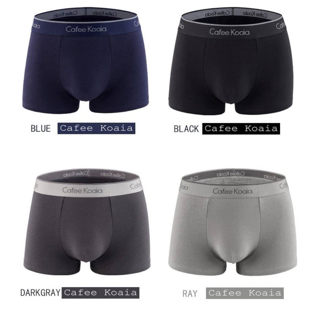 กางเกงในชาย1 กล่อง 4ตัว กางเกงในบ๊อกเซอร์ เกรดพรีเมี่ยม ‼เนื้อผ้านิ่ม ใส่สบาย ระบายอากาศได้ดี CB4-H001 รูปที่ 3