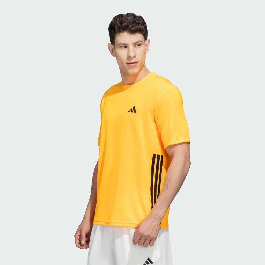 adidas Gym & Training เสื้อยืด WORKOUT ESSENTIALS BASE 3-STRIPES ผู้ชาย สีส้ม KD0709 รูปที่ 3