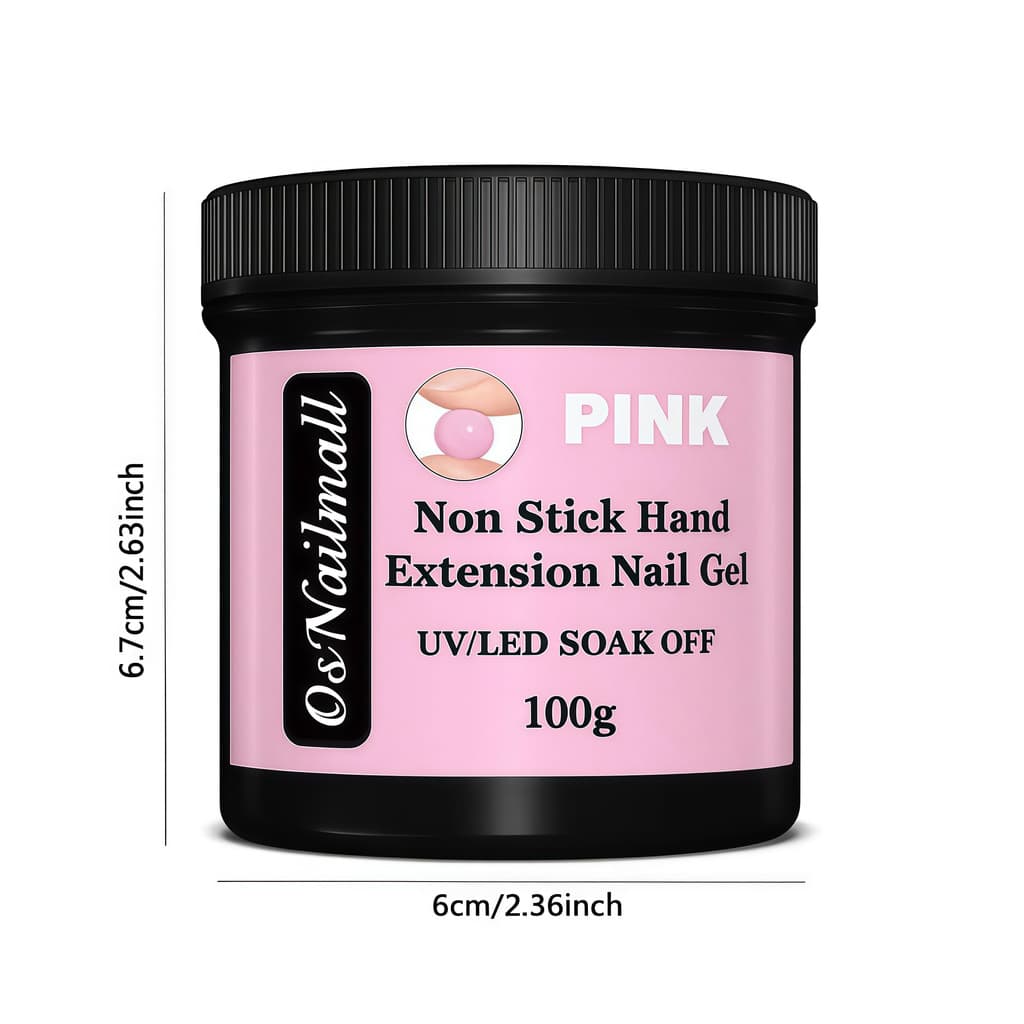 OsNailmall 100g Non Stick Hand Extension Gel ยาทาเล็บ Solid Milky Jelly Hard Gel สําหรับเล็บปลอมแกะสลักดอกไม้เล็บอะคริลิคเจล รูปที่ 2