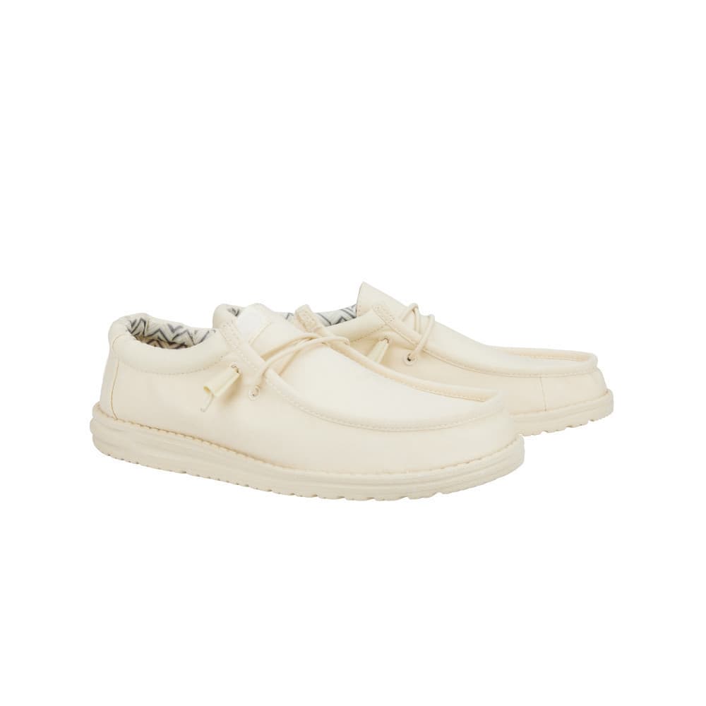 HEYDUDE รองเท้าลำลองผู้ชาย WALLY STRETCH CANVAS รุ่น 40700-1KA - STONE WHITE รูปที่ 2