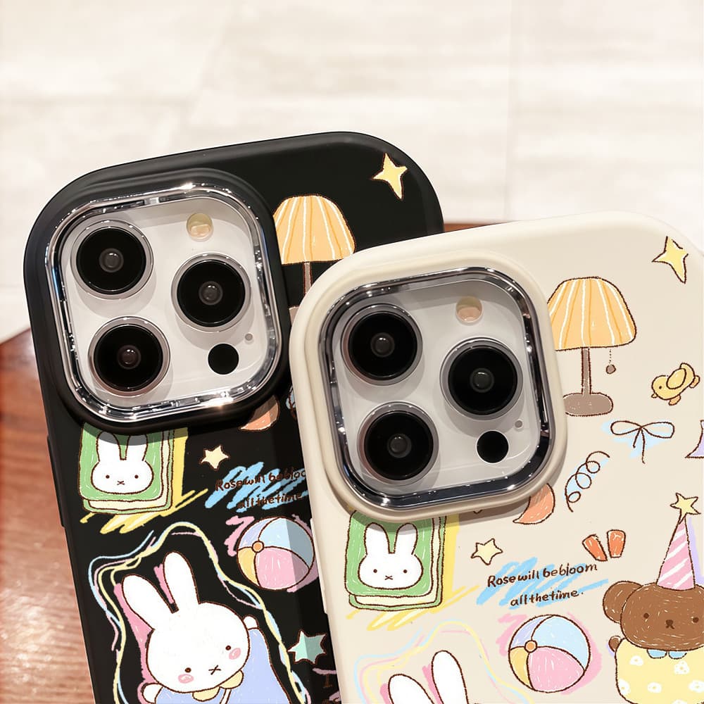 จัด ในพื้นที่เคสโทรศัพท์โลหะสัตว์น้อยผู้กล้าหาญสำหรับ iPhone16 14 13 11 6 7 8 plus pro promax รูปที่ 5