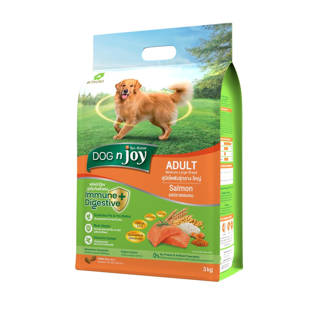 Dog n Joy ด็อกเอ็นจอย อาหารเม็ดสุนัข เกรดพรีเมียม สำหรับอาหารสุนัขโต 1 ปีขึ้นไป ขนาด 3 kg รูปที่ 4