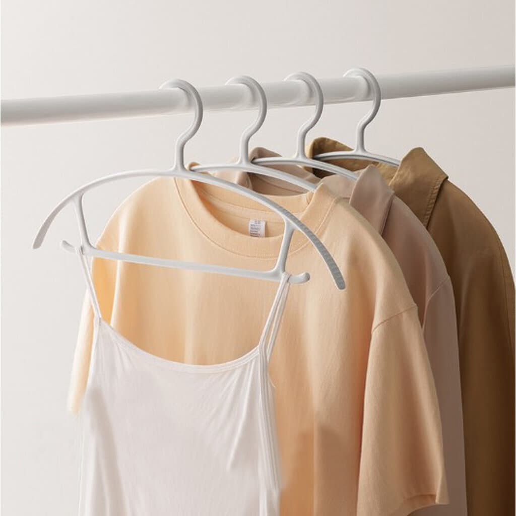 Omocha | ไม้แขวนเสื้อ ไม้แขวนเสื้อทรงโค้ง ถนอมไหล่เสื้อ กันไหล่ยื่น Clothes Hanger รูปที่ 4