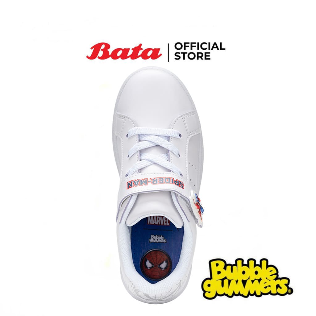 Bata บาจา BBG รองเท้านักเรียนผ้าใบพละ ลายสไปเดอร์แมน สำหรับเด็กผู้ชาย รุ่น SPIDERMAN_G126 สีขาว 3411202 รูปที่ 4