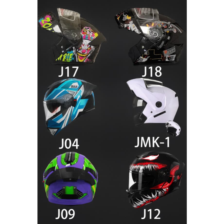 AP Premium หมวกกันน็อคเปิดคาง หมวกันน๊อค หมวกกันน๊อคเต็มใบ Helmet กระจก2ชั้นHD รูปที่ 4