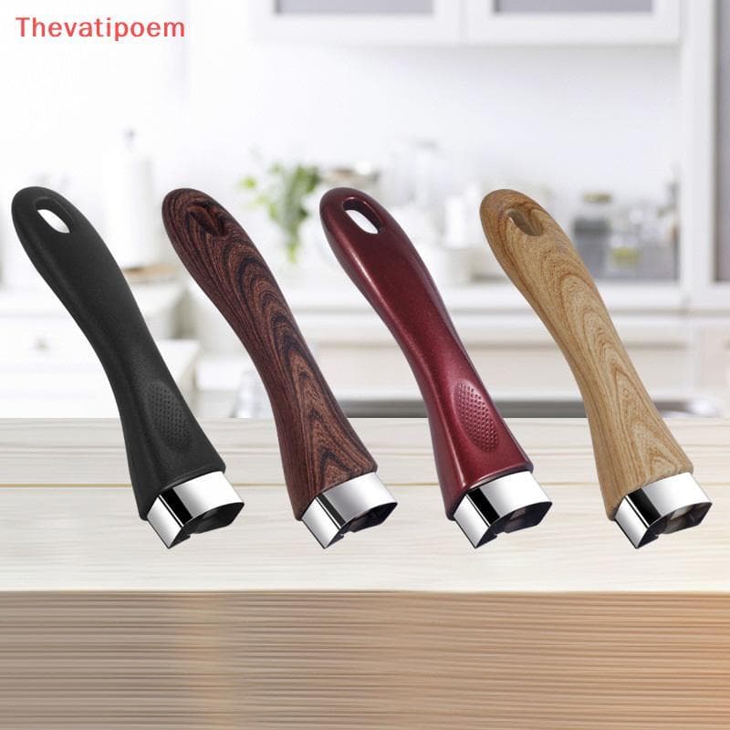 Bakelite Pan Pot Handle Anti Scalding Pan Universal Ergonomic อุปกรณ์ครัวเปลี่ยนที่ถอดออกได้ Bakelite Grip HOT รูปที่ 3