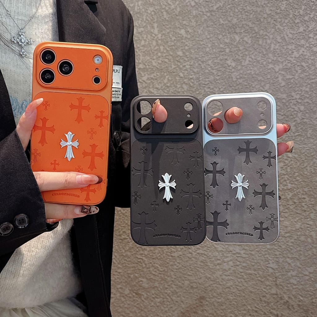 ทันทีเปลี่ยนเป็น IPhone 17 Full-Screen Cross โลหะสไตล์ Hard Shell เคสโทรศัพท์เหมาะสําหรับ IPhone17 17Pro 17ProMax 16 16ProMax 16Pro 15 15Pro 15ProMax 14ProMax 14 14Pro รูปที่ 2