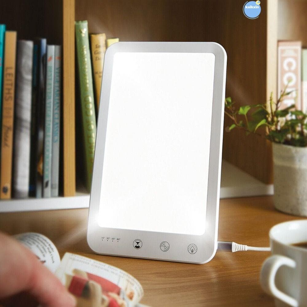 โคมไฟบําบัด COOLSO SAD, 10000 Lux Simulating โคมไฟเดย์ไลท์ LED แสงเดย์ไลท์ธรรมชาติ, การควบคุมแบบสัมผัส 5 ระดับความสว่าง Phototherapy Sad Therapy Light รูปที่ 1