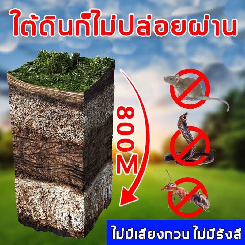ปรับระดับเสียงได้ ไล่นกได้ไกล 1000เมตร อัลตราโซนิคขับไล่นก เครื่องไล่นก พลังงานแสงอาทิตย์อัลตราโซนิกกลางแจ้ง เสียง30ชนิด รูปที่ 5