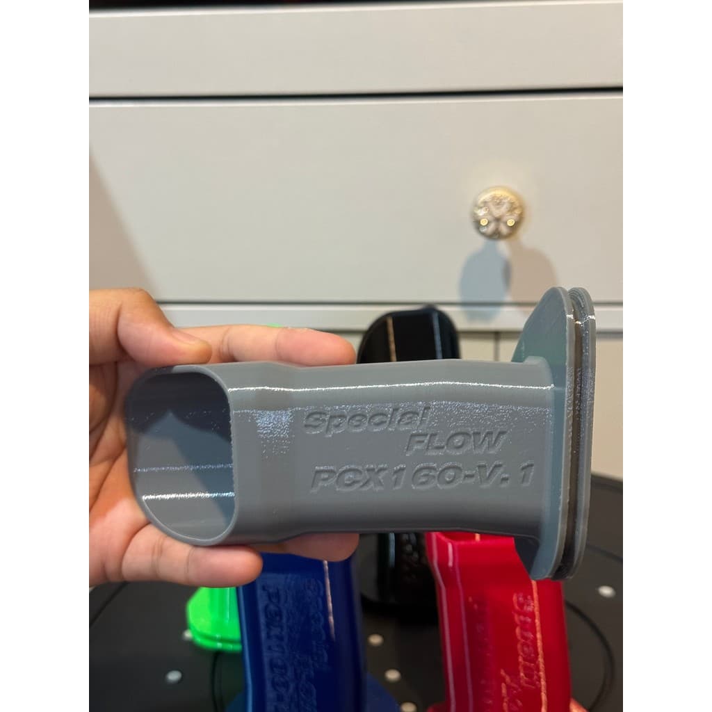 จมูกกรอง PCX160,AVD160 3D Printing ลมไหลดีเพิ่มอากาศในห้องกรอง รูปที่ 9