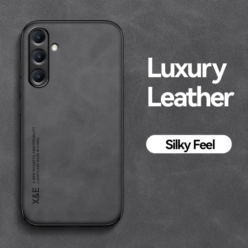 สําหรับ Samsung Galaxy A17 A07 A56 A36 A26 A06 A16 A12 A13 A14 A15 A23 A24 A25 A33 A34 A35 A37 A52 A52S A53 A54 A55 A57 หรูหราหนังแม่เหล็กโทรศัพท์กรณีกล้องป้องกันสีทึบกันกระแทกซิลิโคนนุ่มฝาครอบ รูปที่ 7