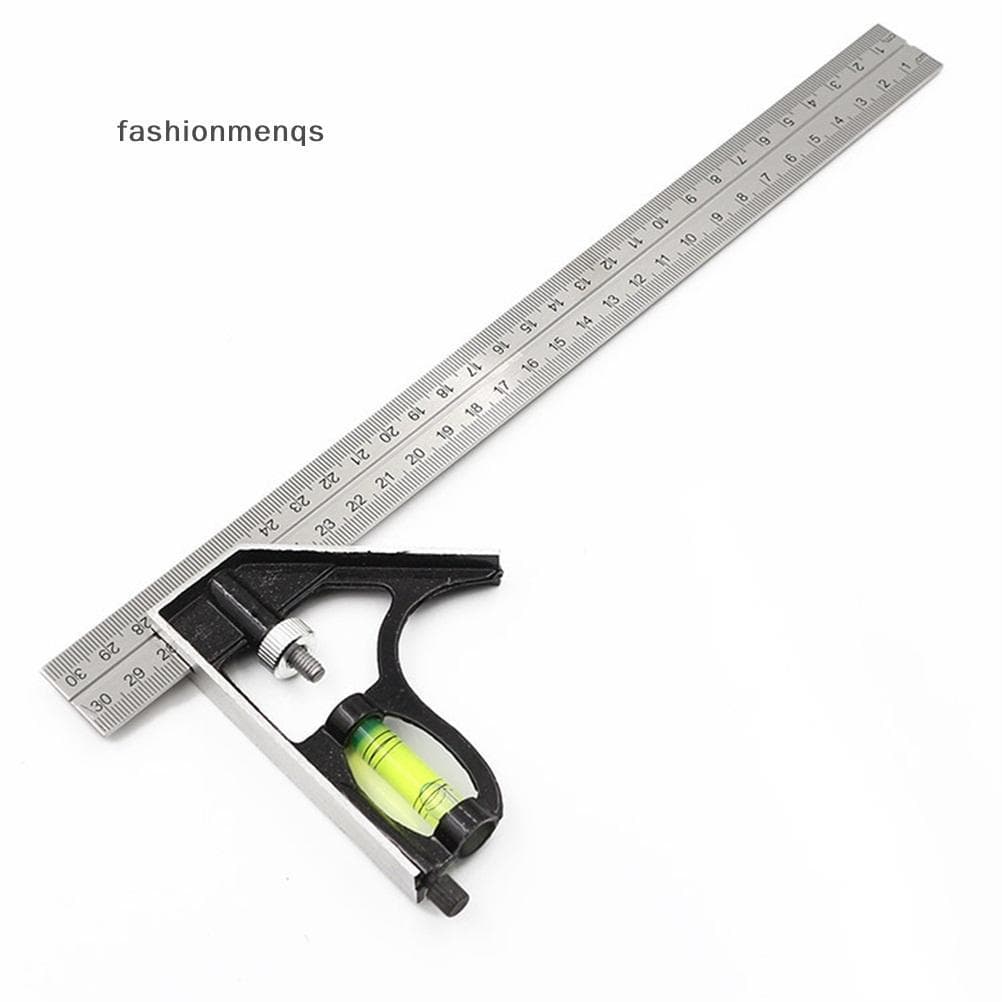 เครื่องมือวัดอลูมิเนียมระดับจิตวิญญาณสแตนเลสทรงสี่เหลี่ยม 12" รูปที่ 1