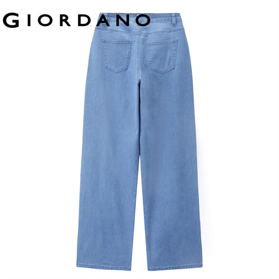 GIORDANO WOMEN Five-pocket mid rise jeans 13416336 รูปที่ 3