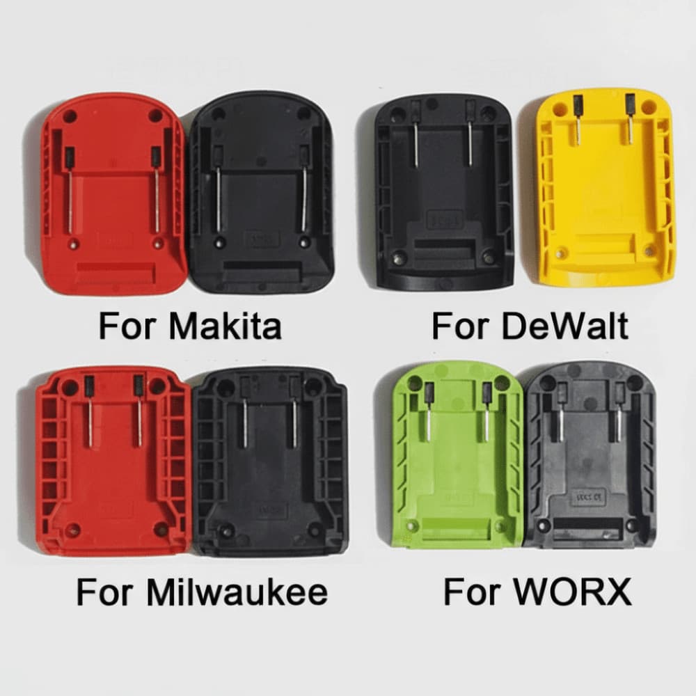 ICRAFT อะแดปเตอร์ DIY, ขั้วต่อแบตเตอรี่ทนทาน ABS, เปลือกหัวชาร์จแบบพกพาสําหรับ Makita/DeWalt/WORX/Milkwaukee แบตเตอรี่ลิเธียม 18V รูปที่ 9