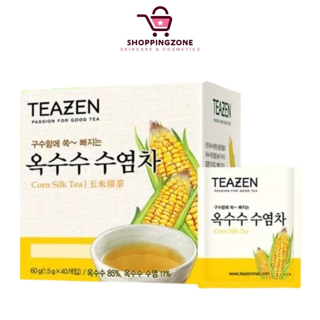 Teazen Corn Silk Tea ทีเซน ชาไหมข้าวโพด ชาลดบวม ลดโซเดียม ไม่มีคาเฟอีน ไม่มีน้ำตาล รูปที่ 1
