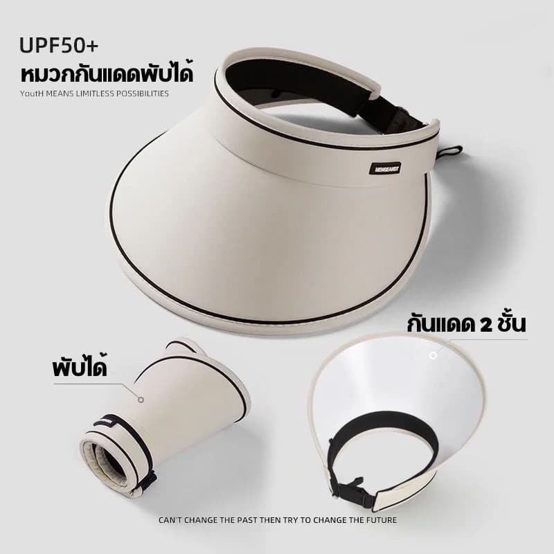 COZII หมวก หมวกกันแดด แบบปีกกว้าง มีซิบติดตามขนาดศรีษะ ป้องกันUV 99% พับเก็บได้ ไม่เสียทรง รูปที่ 5