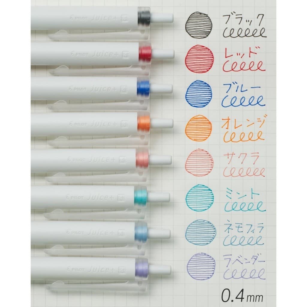 Pilot Juice+ Synergy Tip ปากกาหมึกเจล 0.4 มม. LJL-14 ปากกาหัวแหลม ปากกาเจล ด้ามสีขาว รูปที่ 4