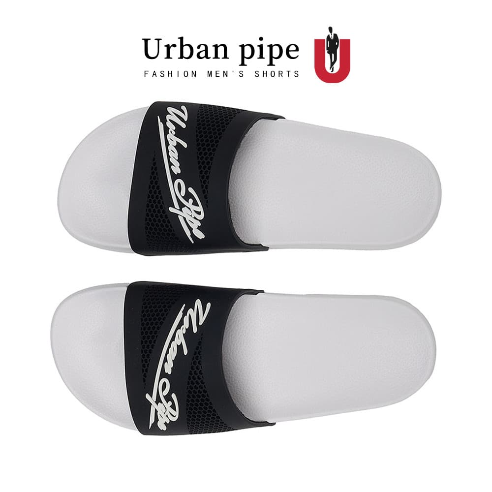 URBAN PIPE EVA Panda Colorway สำหรับผู้ชาย คลาสสิก กันลื่น สไลด์ unisex รองเท้าแตะพื้นหนา ใส่ในร่ม 2507 รูปที่ 8