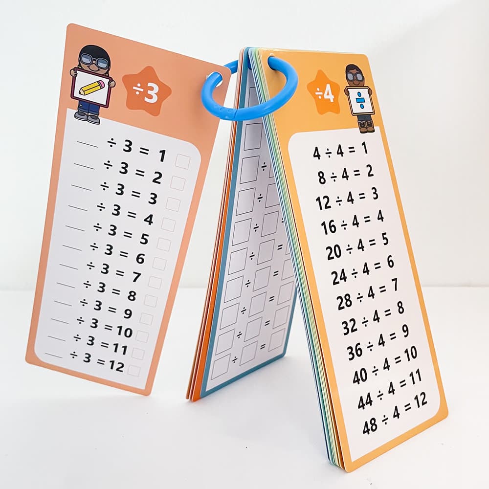 Multiplication & Division 0-12 คณิตศาสตร์ฝึก Flashcards Self Check ตาราง Montessori การศึกษาการเรียนรู้ของเล่นสําหรับเด็ก รูปที่ 8