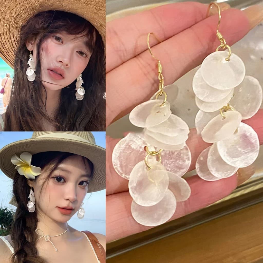 ต่างหู 1 คู่ แฟชั่น ทรงกลม สไตล์เกาหลี silver ไข่มุก ins y2k กลม สำหรับผู้หญิง แฟชั่น มินิมอล สำหรับผู้หญิง รูปที่ 8