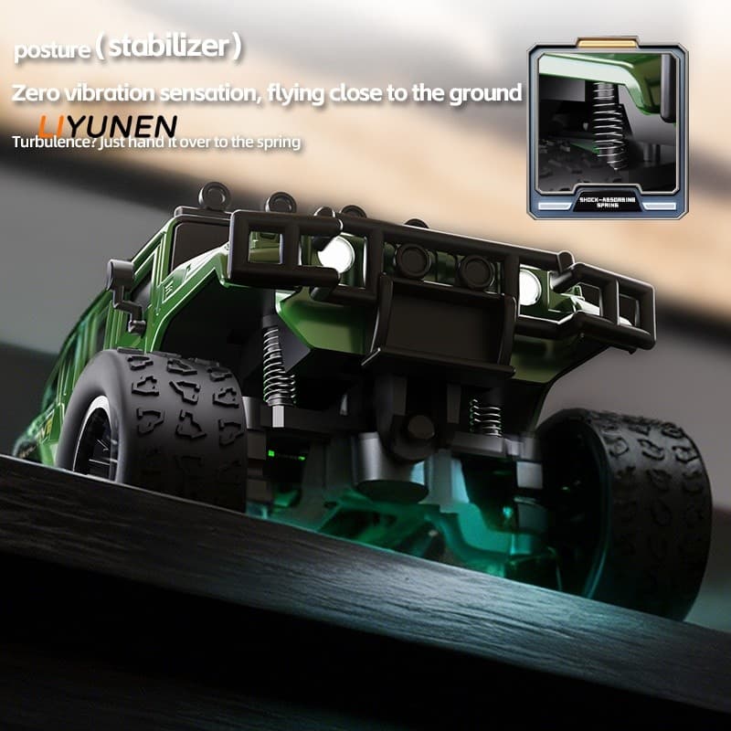 1/64โลหะผสมRC off-roadรถMiniของเล่นรีโมทคอนโทรล1/64ขนาดเล็กBigfootรุ่นยานพาหนะเดสก์ท็อปของเล่นรถเด็กของขวัญ รูปที่ 6