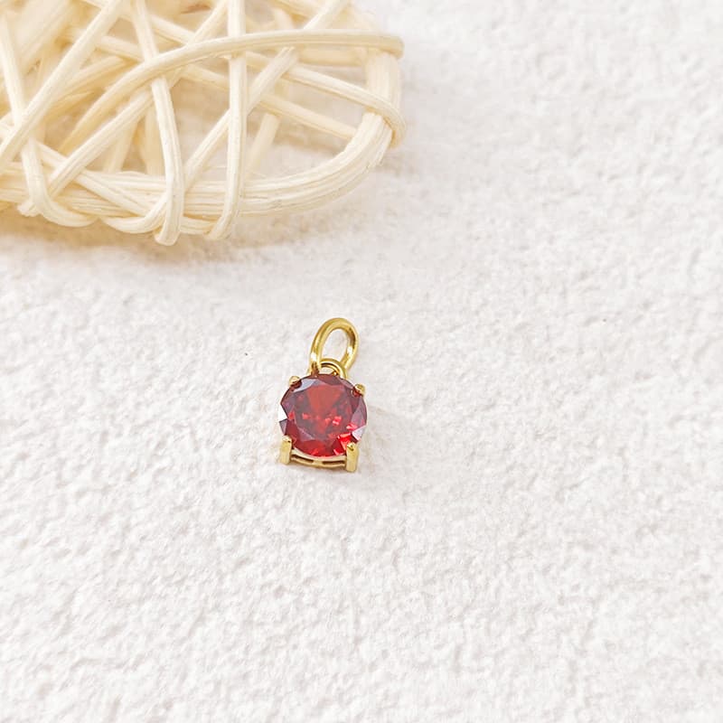 ZHENLจี้หินเกิดทรงกลม 7มม. 4ขาตั้ง 316Lสแตนเลสแท้ ฐาน14K/เงิน925 12สี เล่นแสงสวย ไม่ลอกไม่ดำ ไม่แพ้ผิว กันน้ำ100% ห่วงเปิดปิด อะไหล่ทำเอง เสริมดวง ของขวัญแม่ เพื่อนสนิท รูปที่ 7