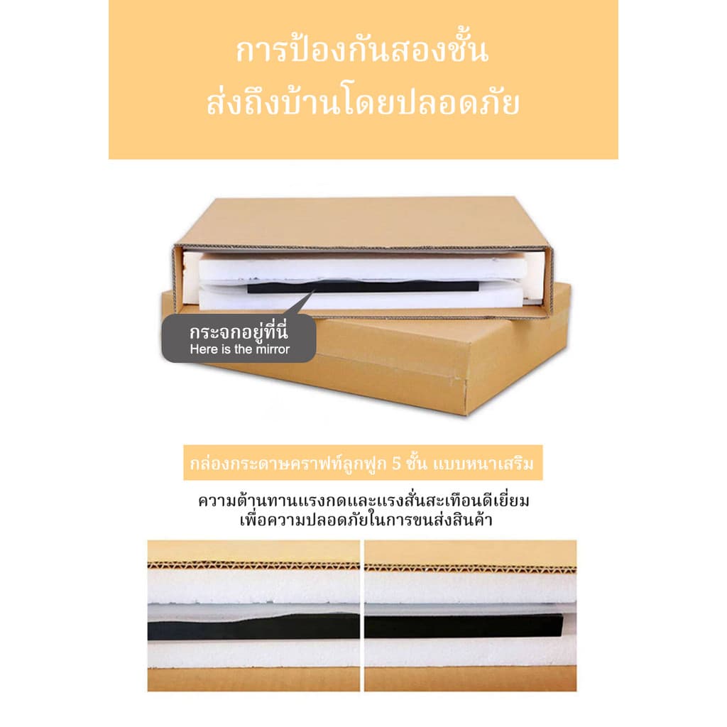 AO40/50/60cm จัดส่งที่รวดเร็วสีดำสีขาวทองรอบกระจกกระจกกลมmirror กระจกติดผนังgold black white กระจกเงาติดผนังกระจกห้องน้ำ รูปที่ 9