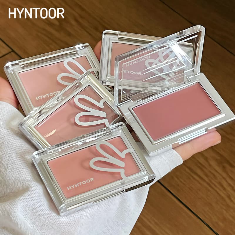 HYNTOOR Blush Plate Brightening Advanced Saturation Contraction สีขยายบรรยากาศแบบพกพา Monochrome Blush Plate รูปที่ 2
