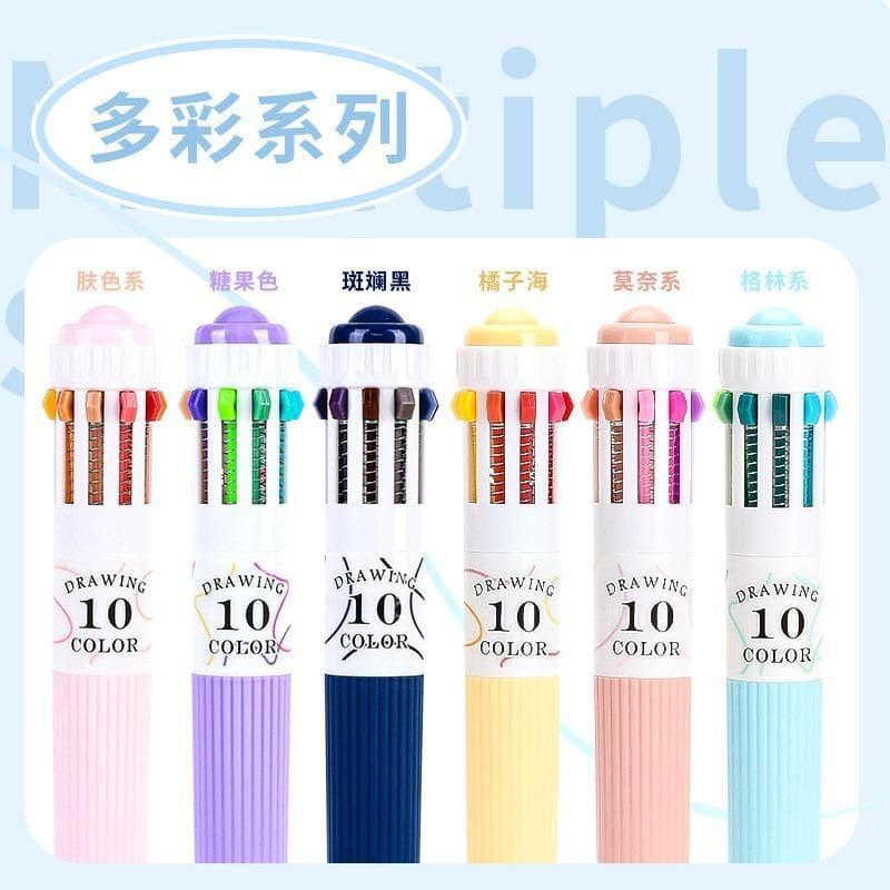 88 สีหลากสีปากกาลูกลื่นชุด10สีต่อปากกา0.8มิลลิเมตรเขียนวาดแฮนด์เมดวารสารศิลปะ รูปที่ 4
