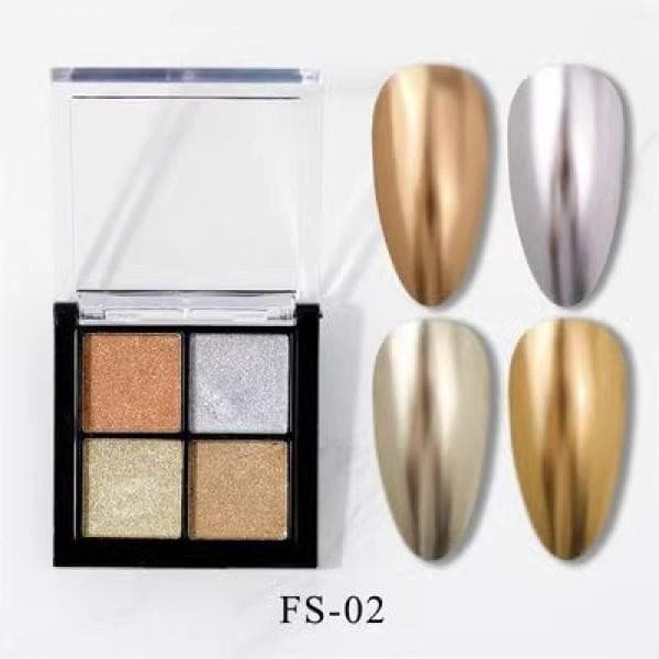 SHAKA สีทาเล็บเจล ผงเพชร 6 สี ออโรร่าเงากระจก สะท้อนแสงสวย เพ้นท์เล็บ แบบแช่ออก ติดทนนาน UV ทำเล็บ รูปที่ 3
