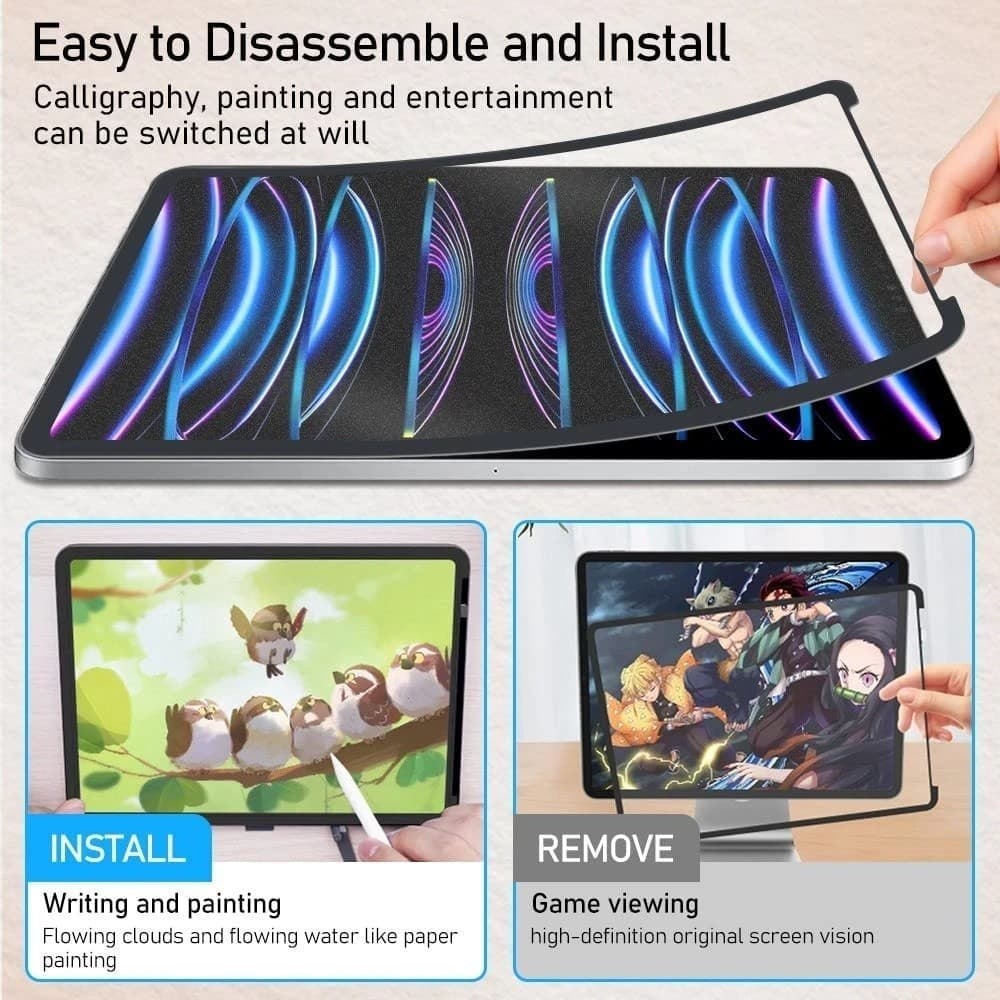 ฟิล์มผิวด้านสำหรับ Huawei matepad SE 11 2024 11.5 2023 Air 11.5S Redmi SE Xiaomi pad 6 proฟิล์มแม่เหล็กที่ถอดออกได้ รูปที่ 7