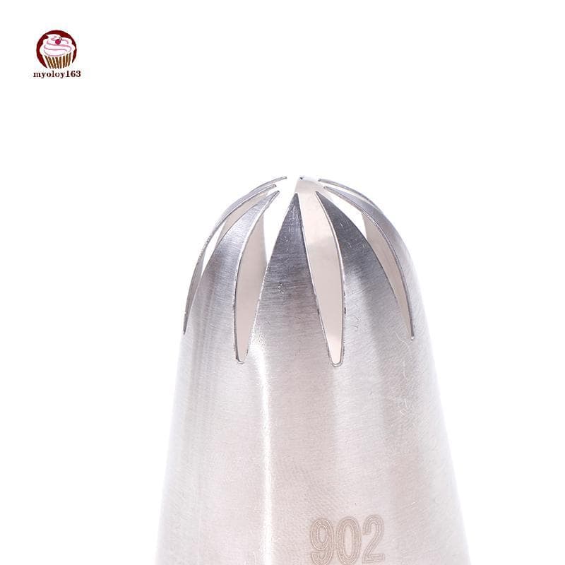 ของฉัน 901 902 903 902 สแตนเลสขนาดใหญ่ปิดดาวท่อหัวฉีดครีมไอซิ่งเคล็ดลับเค้ก ฉ ออนดานท์ ครัวเบเกอรี่เครื่องมือ ไทย รูปที่ 8