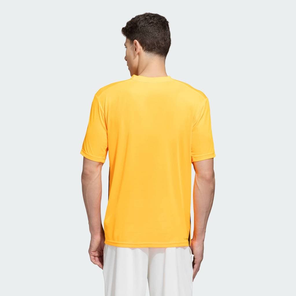 adidas Gym & Training เสื้อยืด WORKOUT ESSENTIALS BASE 3-STRIPES ผู้ชาย สีส้ม KD0709 รูปที่ 4