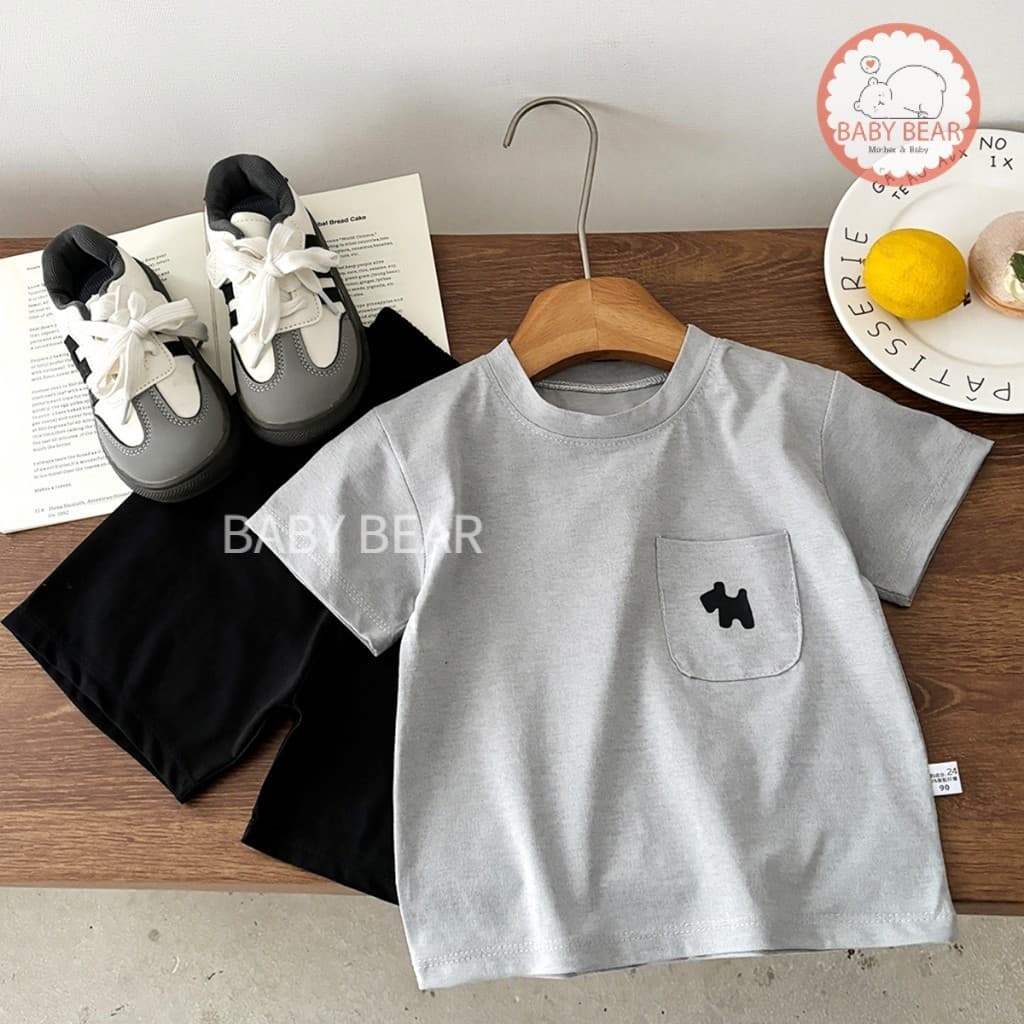ชุดเซ็ตเด็ก ชุดเซ็ต 2 ชิ้นเด็กผู้ชาย เสื้อยืดกางเกงขาสั้น Size80-120cm รูปที่ 6