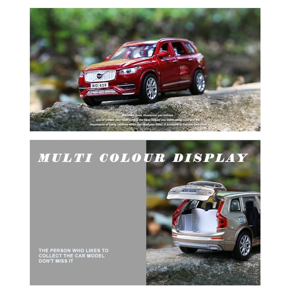 โมเดลรถ VOLVO XC90 1:32 โมเดลรถยนต์ ของเล่นเด็กผู้ชาย ประตูรถเปิดได้ มีเสียง มีไฟ รูปที่ 7