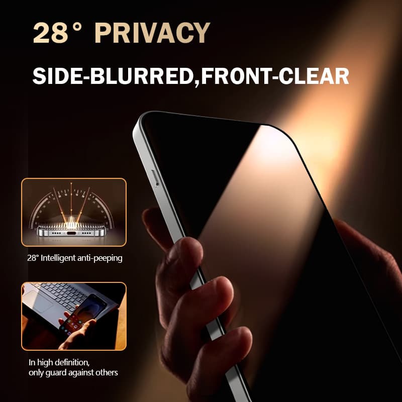 Lereach Anti-Spy Screen Protector สําหรับ OPPO Find X9 Ultra X9 Pro X8 Ultra 1-2 ชิ้นไม่มี Peeking ไม่มีฟอง HD Clarity กระจกนิรภัย รูปที่ 4