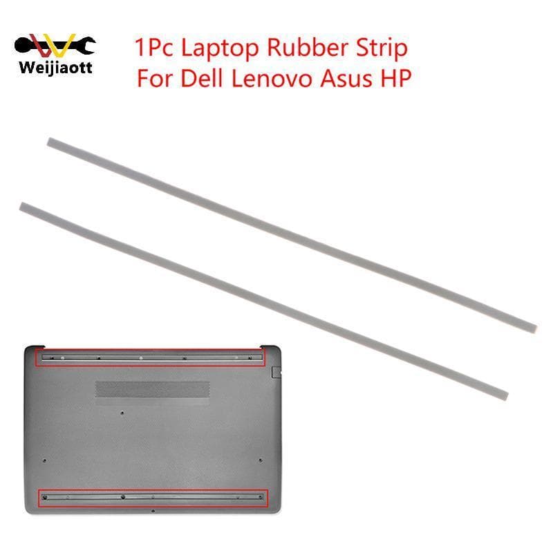 1 PC แล็ปท็อปแถบยางด้านล่างกรณีแผ่นเท้าสําหรับ Dell/Lenovo/Asus/HP ลื่นกันชนฟุตแถบ รูปที่ 1