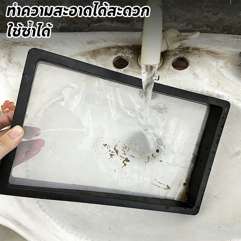 NEW แผ่นกรองขี้ปลา ตะแกรงกรองตะกอน สำหรับกล่องกรองตู้ปลา กระจายน้ำฝนตก ทำน้ำใส ปกป้องสุขภาพปลา รูปที่ 5