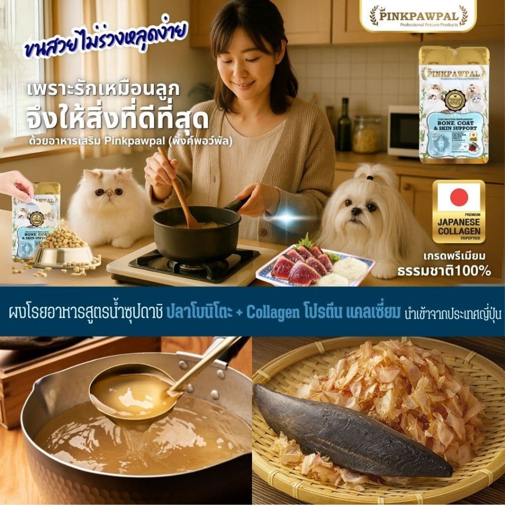 PINKPAWPAL ผงคอลลาเจน&โปรตีน บำรุงข้อต่อ กระดูก เส้นขน ผิวหนัง ขนาด 100g./30g. รูปที่ 5