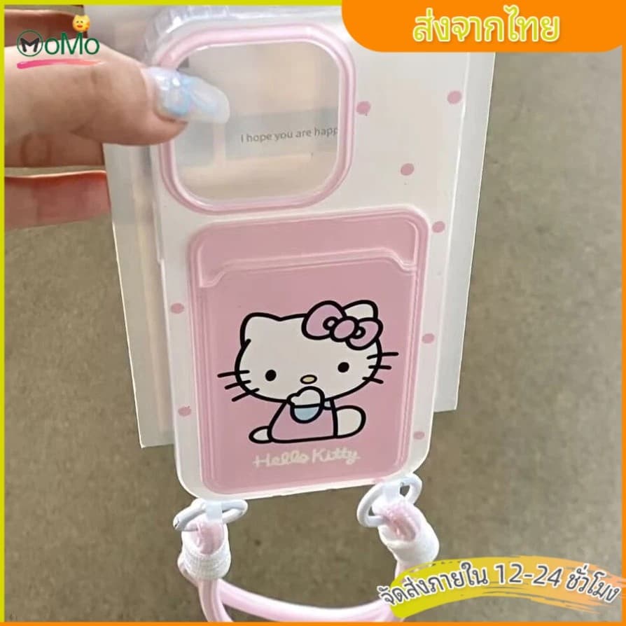 MOMO เคสสำหรับIPhone 16 15 14 13 12 11 Pro Max 7Plus 8 7 Plus X XR XS Max เคสไอโฟน น่ารักโบว์สีชมพูแฟชั่นการ์ตูนดูเดิล รูปที่ 1
