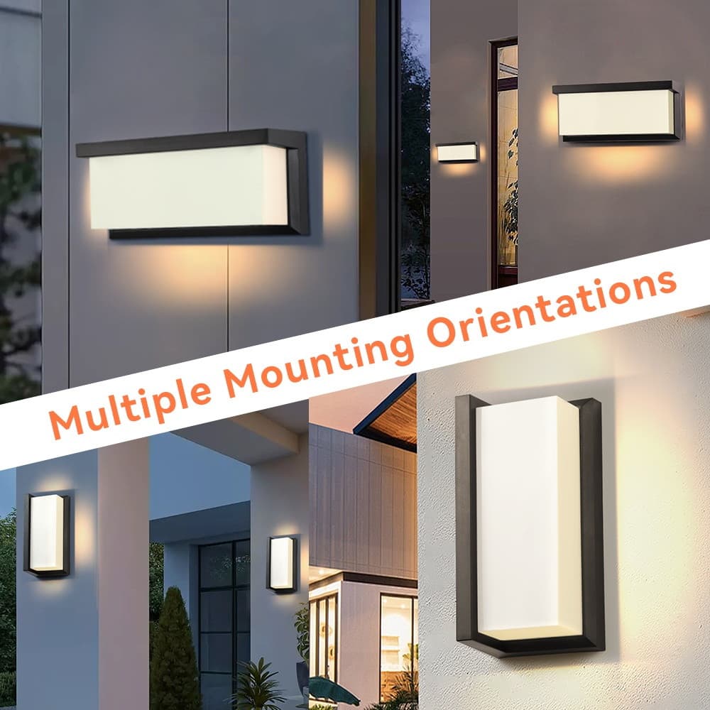 LED ไฟติดผนัง กันน้ำ 25W ไฟสวน IP65 โคมไฟภายนอก ไฟติดผนังห้องนอนบันไดไฟตกแต่ง แสงกลางแจ้งระเบียง รูปที่ 7