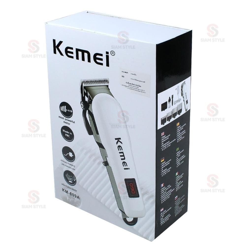 แท้Kemei KM-809A ปัตตะเลี่ยนตัดผม ไร้สาย ใช้งานสะดวก แถมหวีลองที่ชาร์จในตัว ของแท้ รูปที่ 4