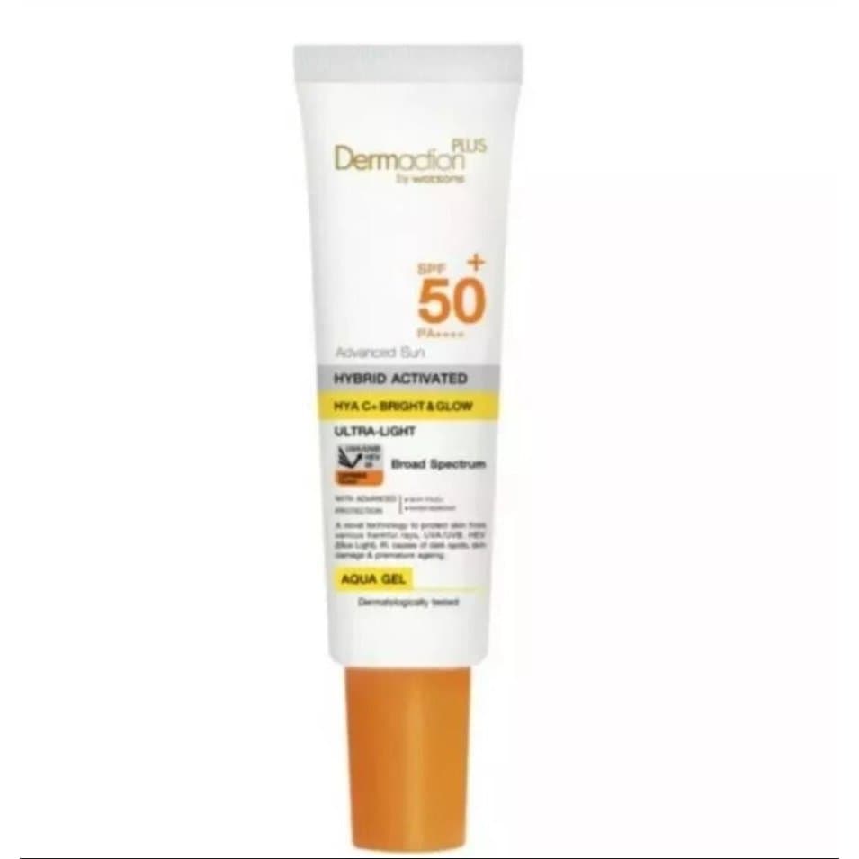 Dermaction Plus by Watsons เดอมาแอคชันพลัสบายวัตสัน แอดวานซ์ ซัน ไฮบริด ไฮยา ซี พลัส อะควา เจล SPF50+ PA++++ 20มล. รูปที่ 3